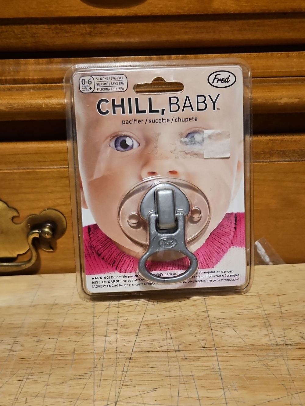 Chill Baby Pacifier Factory Sealed PLUGGED STOPPER Ages 0-6mo BPA Free NEW